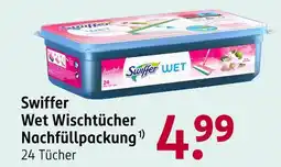 Rossmann Swiffer wet wischtücher nachfüllpackung Angebot