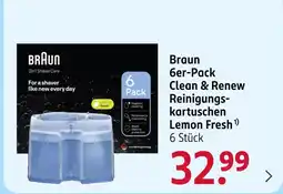 Rossmann Braun 6er-pack clean & renew reinigungskartuschen lemon fresh Angebot