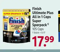 Rossmann Finish ultimate plus all in 1 caps super sparpack Angebot