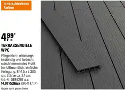 OBI Wpc terrassendiele Angebot