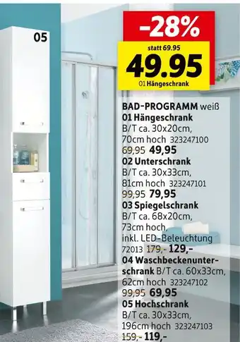 SCONTO Bad-programm hochschrank Angebot