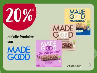 Rossmann Made good chocolate drizzled granola bars Angebot