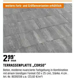 OBI Terrassenplatte corso Angebot