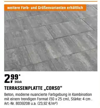 OBI Terrassenplatte corso Angebot