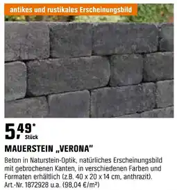 OBI Mauerstein verona Angebot