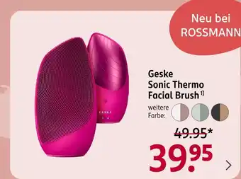 Rossmann Geske sonic thermo facial brush Angebot