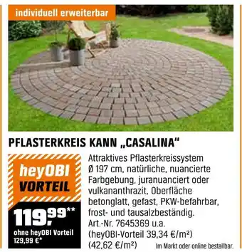 OBI Pflasterkreis kann casalina Angebot