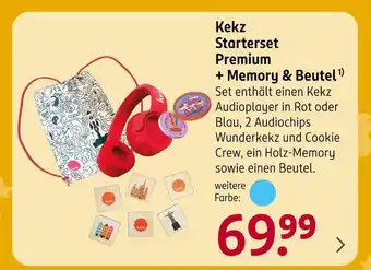 Rossmann Kekz starterset premium + memory & beutel Angebot