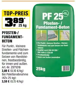 OBI Pf 25 pfosten-/fundament-beton Angebot