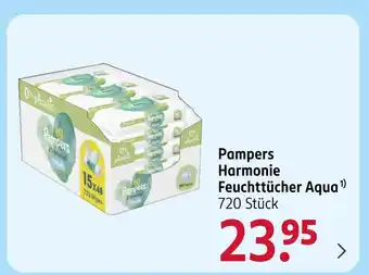 Rossmann Pampers harmonie feuchttücher aqua Angebot