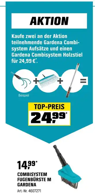 OBI Gardena combisystem holzstiel oder fugenbürste m Angebot