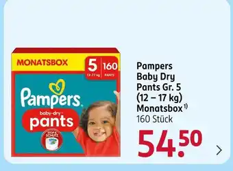 Rossmann Pampers baby dry pants gr. 5 monatsbox Angebot