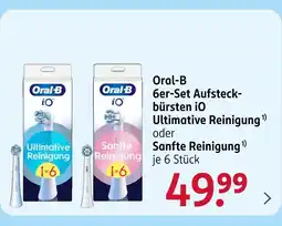 Rossmann Oral-b 6er-set aufsteckbürsten io ultimative reinigung oder sanfte reinigung Angebot