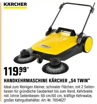 OBI Kärcher handkehrmaschine s4 twin Angebot