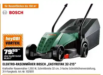 OBI Bosch elektro-rasenmäher bosch easyrotak 32-215 Angebot