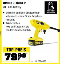 OBI Druckreiniger khb 4-18 battery Angebot