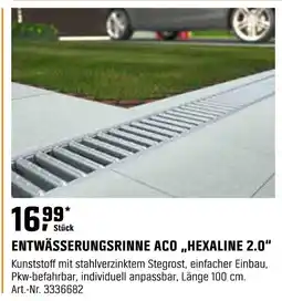 OBI Entwässerungsrinne hexaline 2.0 Angebot