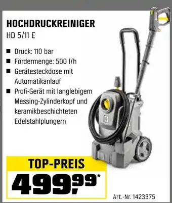 OBI Hochdruckreiniger hd 5/11 e Angebot