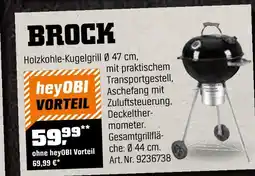 OBI Jamestown grill holzkohle-kugelgrill brock Angebot