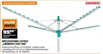 OBI Leifheit wäschespinne linomatic easy 400 Angebot