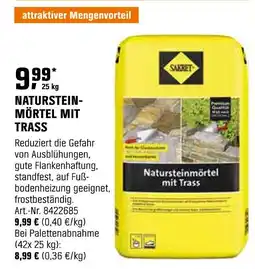 OBI Sakret natursteinmörtel mit trass Angebot