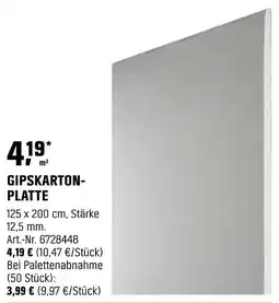 OBI Gipskarton-platte Angebot