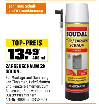 OBI Soudal zargenschaum 2k Angebot