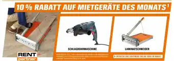 OBI 10% rabatt auf mietgeräte des monats Angebot