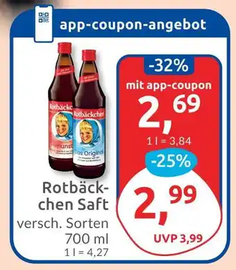 Budni Rotbäckchen saft Angebot