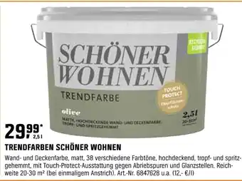 OBI Schöner wohnen trendfare Angebot