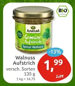 Budni Alnatura walnuss aufstrich Angebot