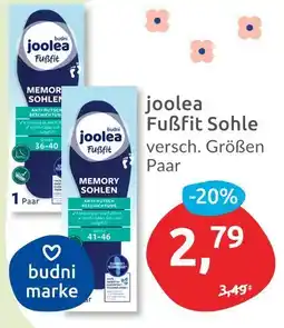 Budni Budni joolea fußfit sohle Angebot