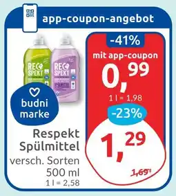 Budni Budni marke respekt spülmittel Angebot