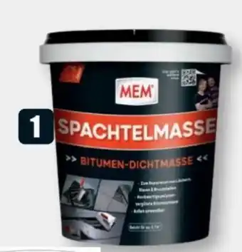 B1 Discount Baumarkt MEM Spachtelmasse Angebot