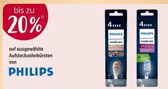 Rossmann auf ausgewählte Aufsteckzahnbürsten von PHILIPS 20% rabatt Angebot