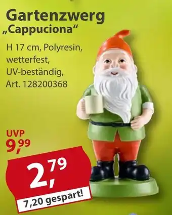 Sonderpreis Baumarkt Gartenzwerg ,,Cappuciona" Angebot