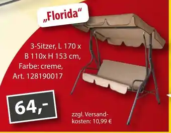 Sonderpreis Baumarkt Hollywoodschaukel ,,Florida" Angebot