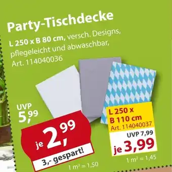 Sonderpreis Baumarkt Party-Tischdecke Angebot