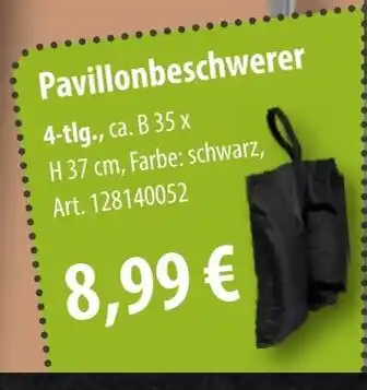 Sonderpreis Baumarkt Pavillonbeschwerer Angebot