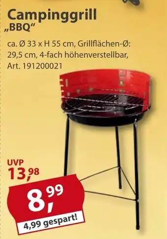 Sonderpreis Baumarkt Campinggrill ,,BBQ" Angebot