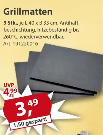 Sonderpreis Baumarkt Grillmatten Angebot