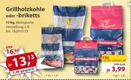 Sonderpreis Baumarkt Grillholzkohle oder -briketts Angebot