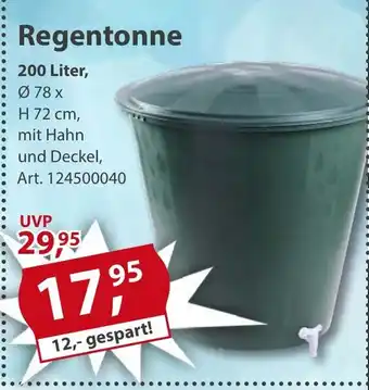 Sonderpreis Baumarkt Regentonne Angebot