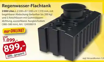 Sonderpreis Baumarkt Regenwasser-Flachtank Angebot