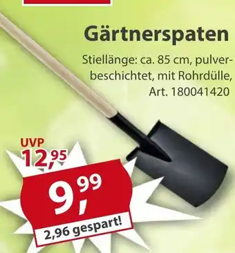 Sonderpreis Baumarkt Gärtnerspaten Angebot