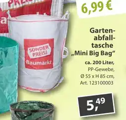 Sonderpreis Baumarkt Gartenabfalltasche ,,Mini Big Bag" Angebot