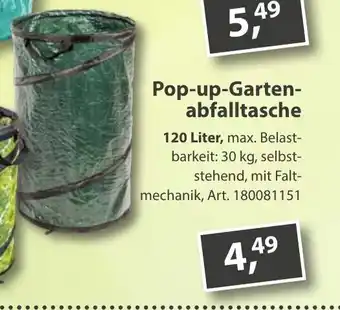 Sonderpreis Baumarkt Pop-up-Gartenabfalltasche Angebot