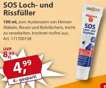 Sonderpreis Baumarkt Alpina SOS Loch- und Rissfüller Angebot