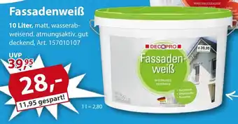 Sonderpreis Baumarkt DECOPRO Fassadenweiẞ Angebot