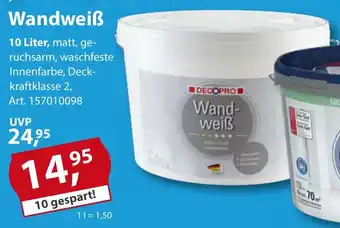 Sonderpreis Baumarkt DECOPRO Wandweiẞ Angebot